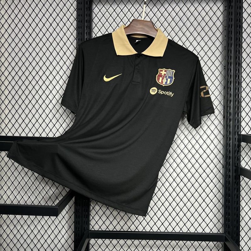 Camisa Barcelona Viagem Black 24/25 - POLO