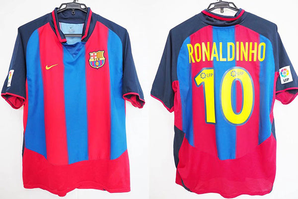 Camisa Barcelona Home 03/04 - Versão Retro