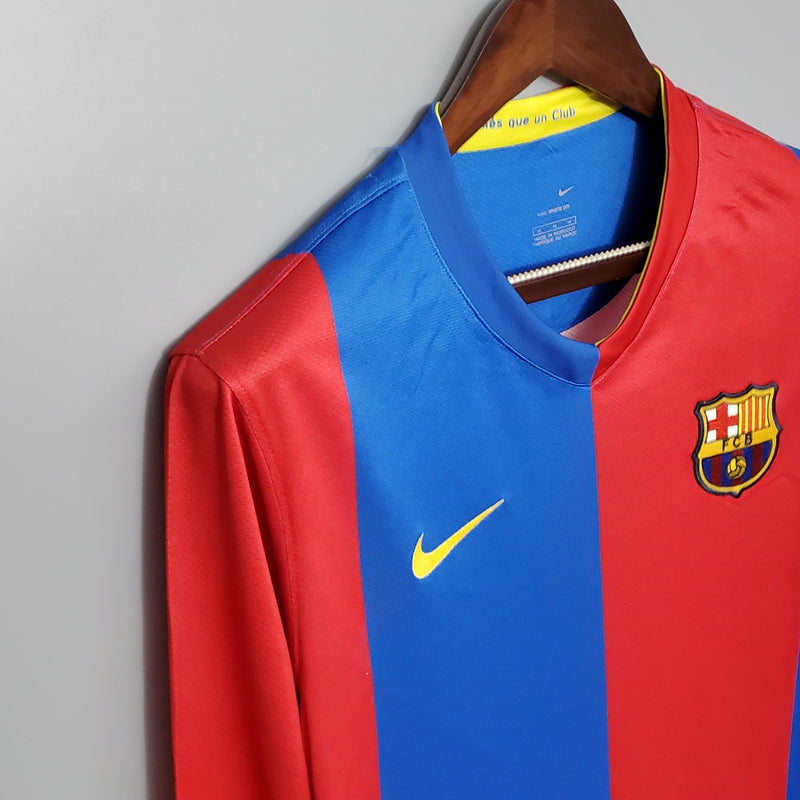 Camisa Barcelona Titular 06/07 - Versão Retro Manga Longa