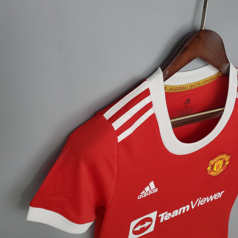 Camisa Manchester United Titular 21/22 - Versão Feminina