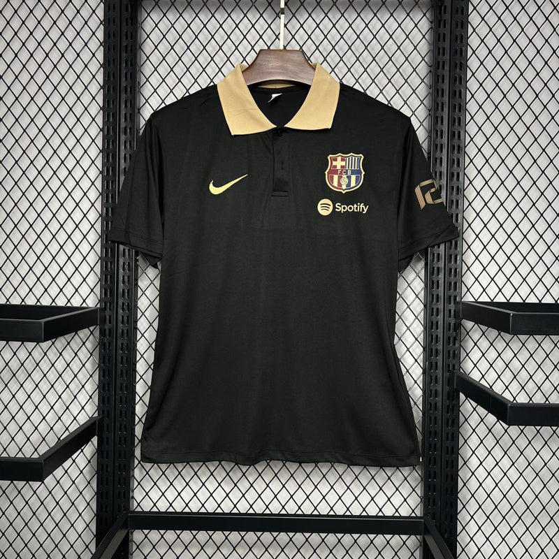 Camisa Barcelona Viagem Black 24/25 - POLO