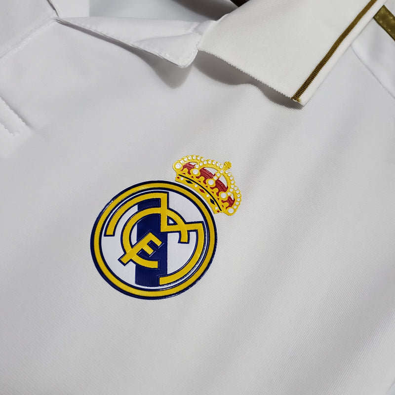 Camisa Real Madrid Titular 11/12 - Versão Retro Manga Longa