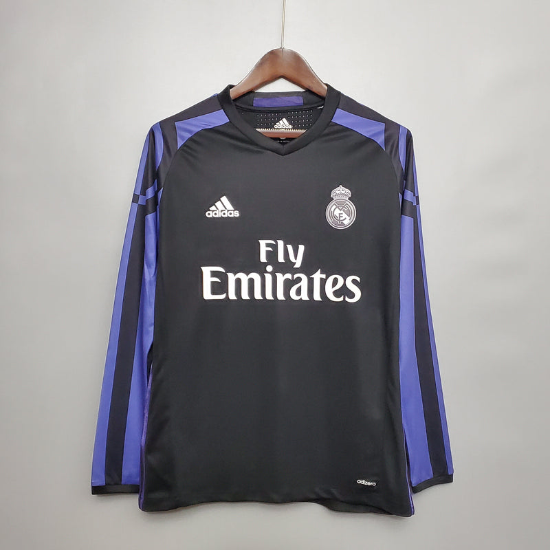 Camisa Real Madrid III 15/16 - Versão Retro Manga Longa