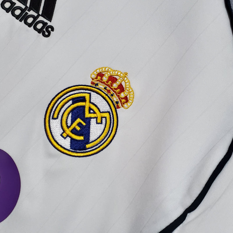 Camisa Real Madrid Titular 06/07 - Versão Retro Manga Longa