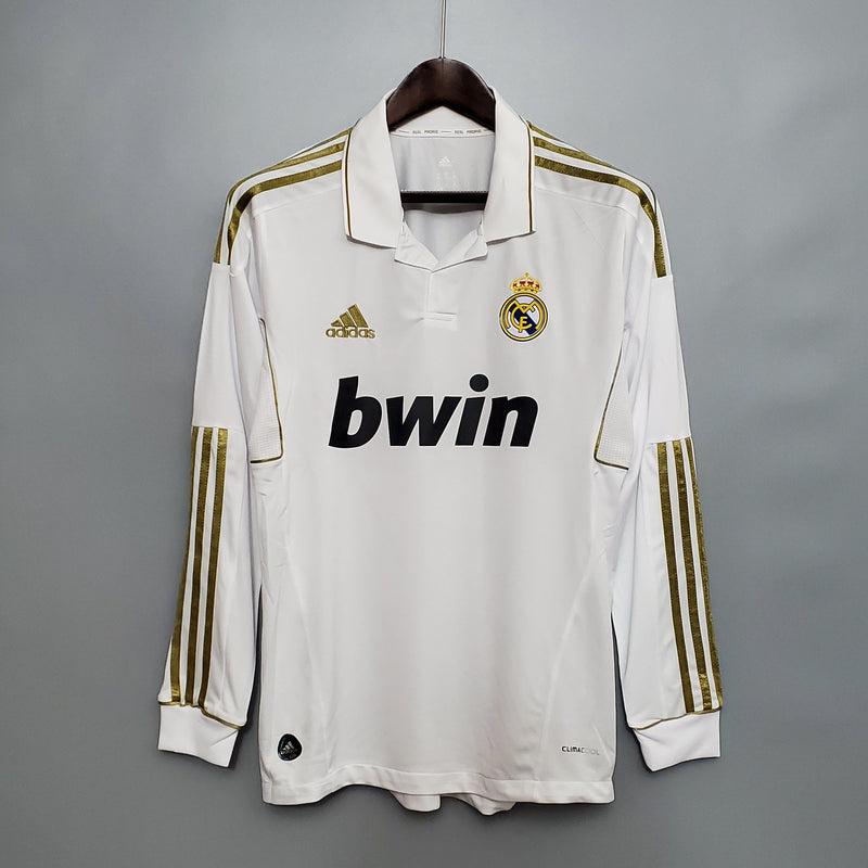 Camisa Real Madrid Titular 11/12 - Versão Retro Manga Longa